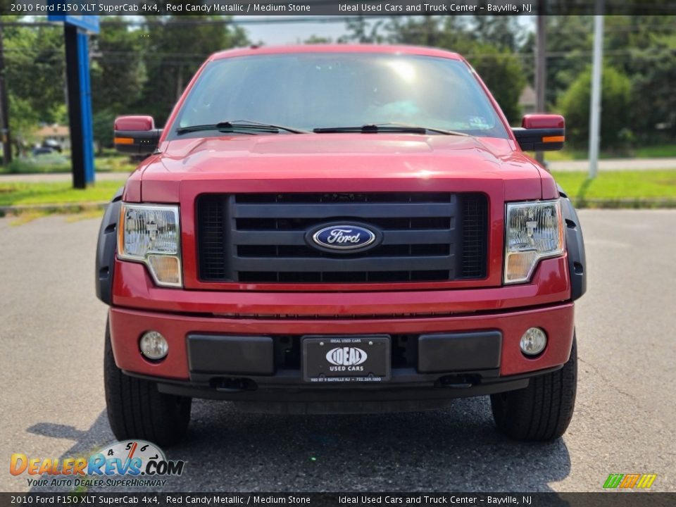 2010 Ford F150 XLT SuperCab 4x4 Red Candy Metallic / Medium Stone Photo #8