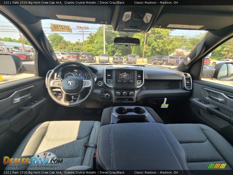 2021 Ram 1500 Big Horn Crew Cab 4x4 Granite Crystal Metallic / Diesel Gray/Black Photo #9
