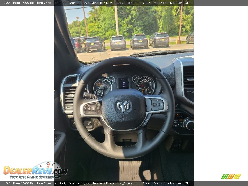 2021 Ram 1500 Big Horn Crew Cab 4x4 Granite Crystal Metallic / Diesel Gray/Black Photo #10
