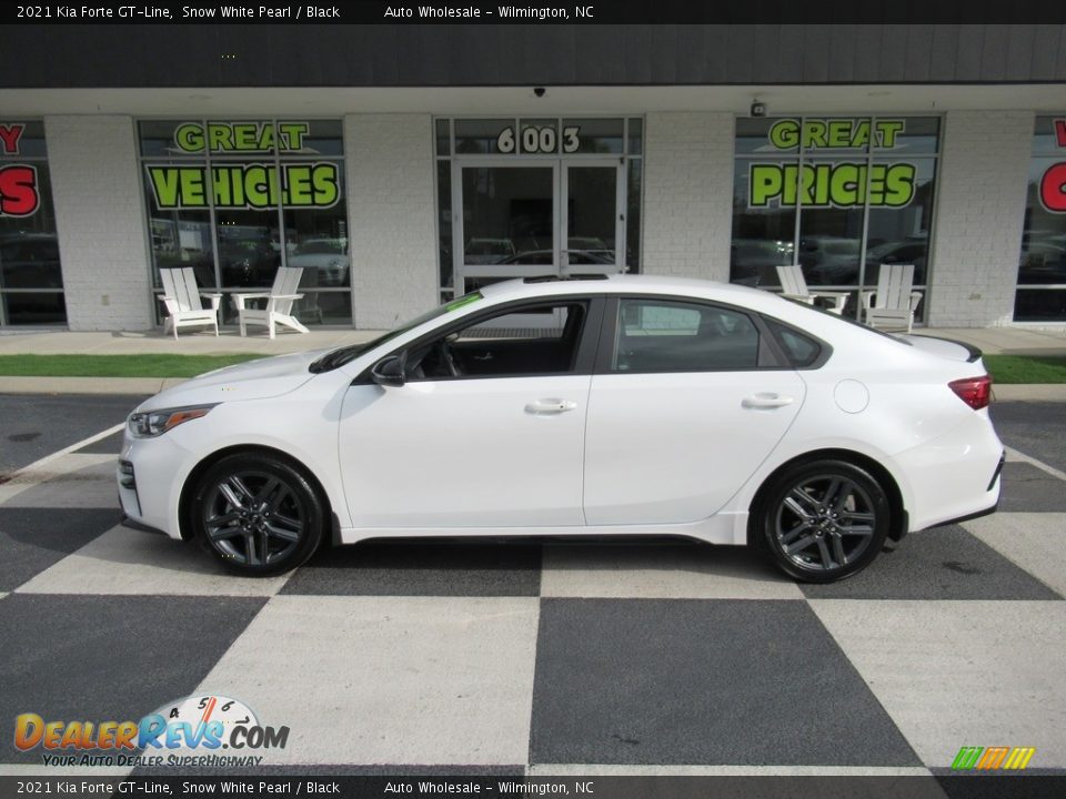 2021 Kia Forte GT-Line Snow White Pearl / Black Photo #1
