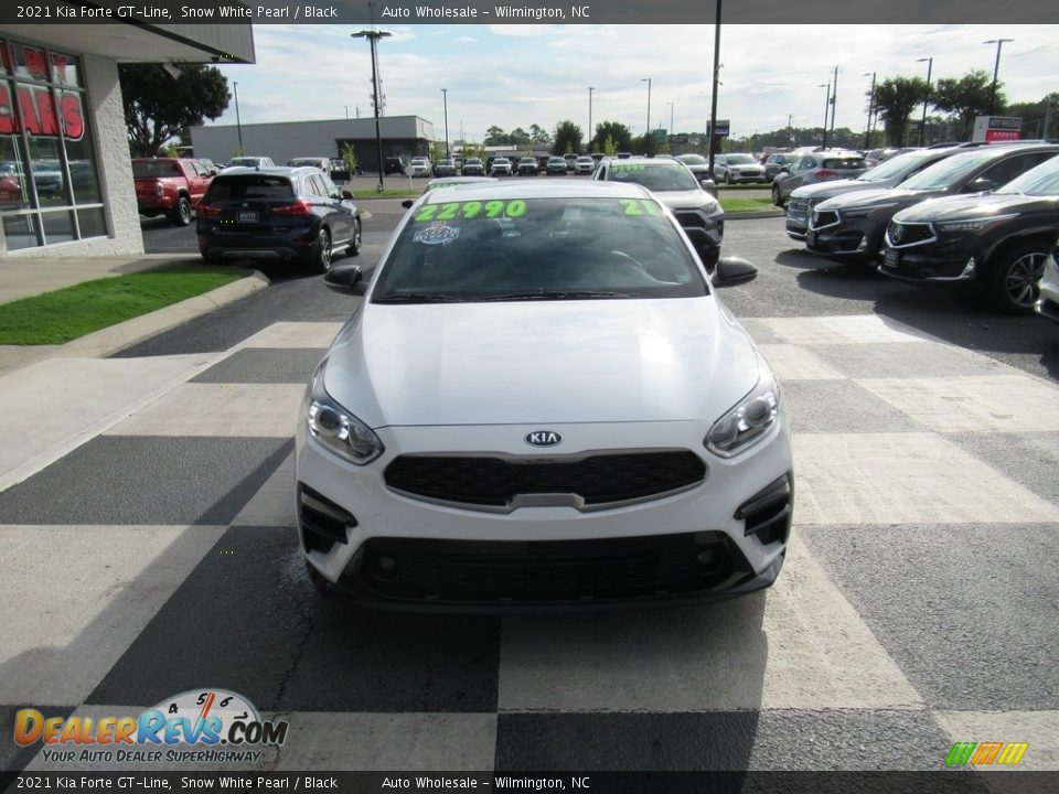 2021 Kia Forte GT-Line Snow White Pearl / Black Photo #2