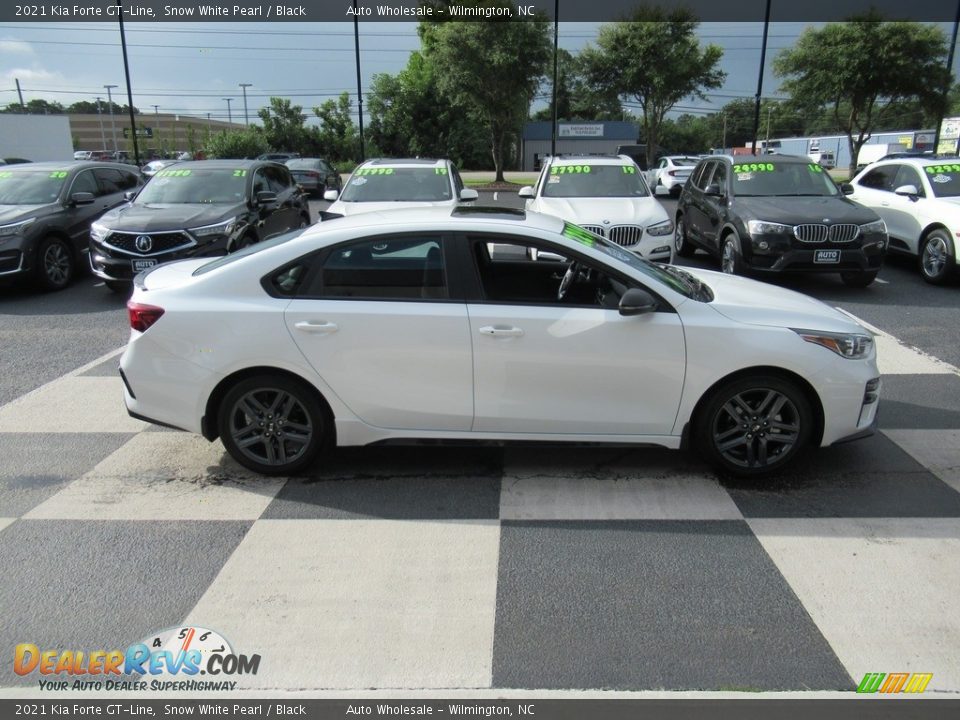 2021 Kia Forte GT-Line Snow White Pearl / Black Photo #3