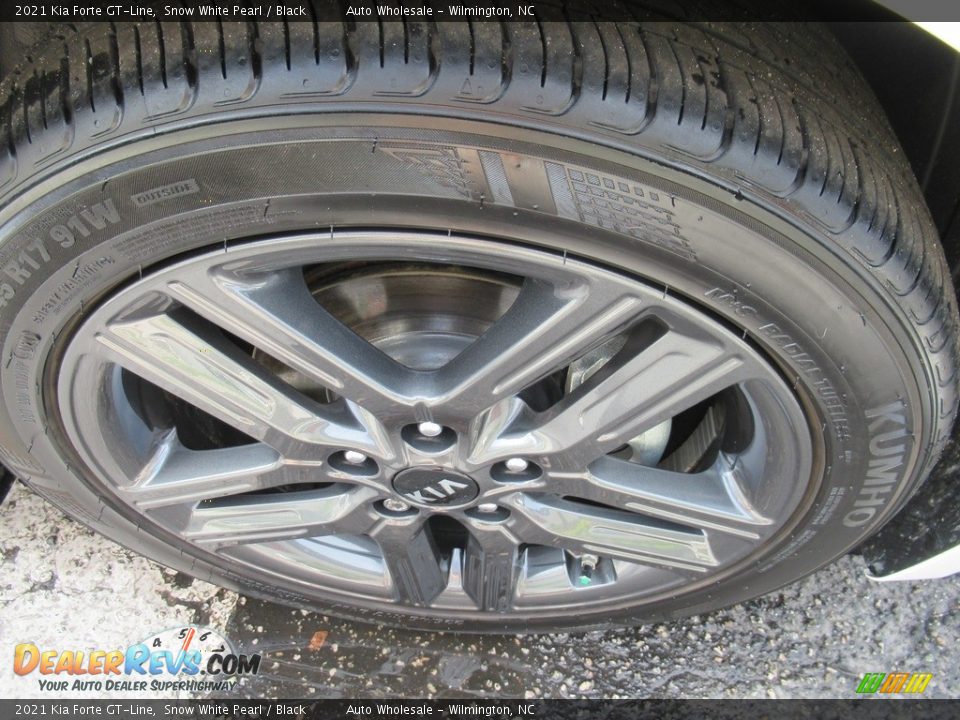 2021 Kia Forte GT-Line Snow White Pearl / Black Photo #7