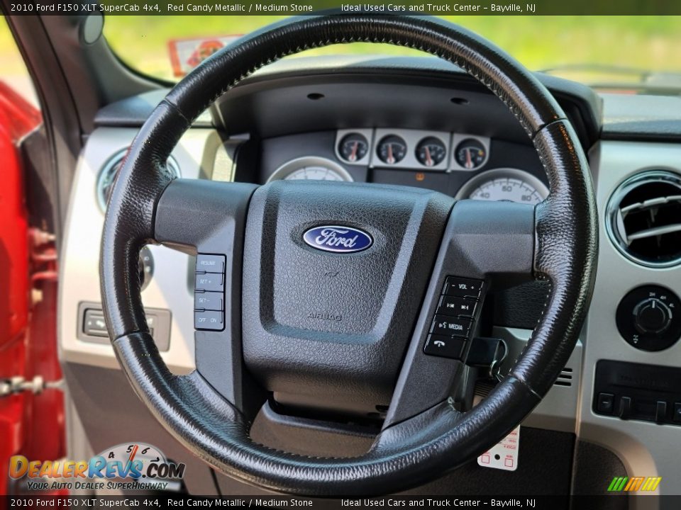 2010 Ford F150 XLT SuperCab 4x4 Red Candy Metallic / Medium Stone Photo #24