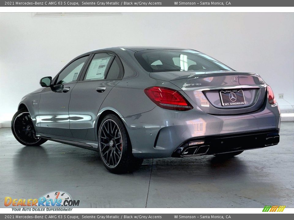 2021 Mercedes-Benz C AMG 63 S Coupe Selenite Gray Metallic / Black w/Grey Accents Photo #2