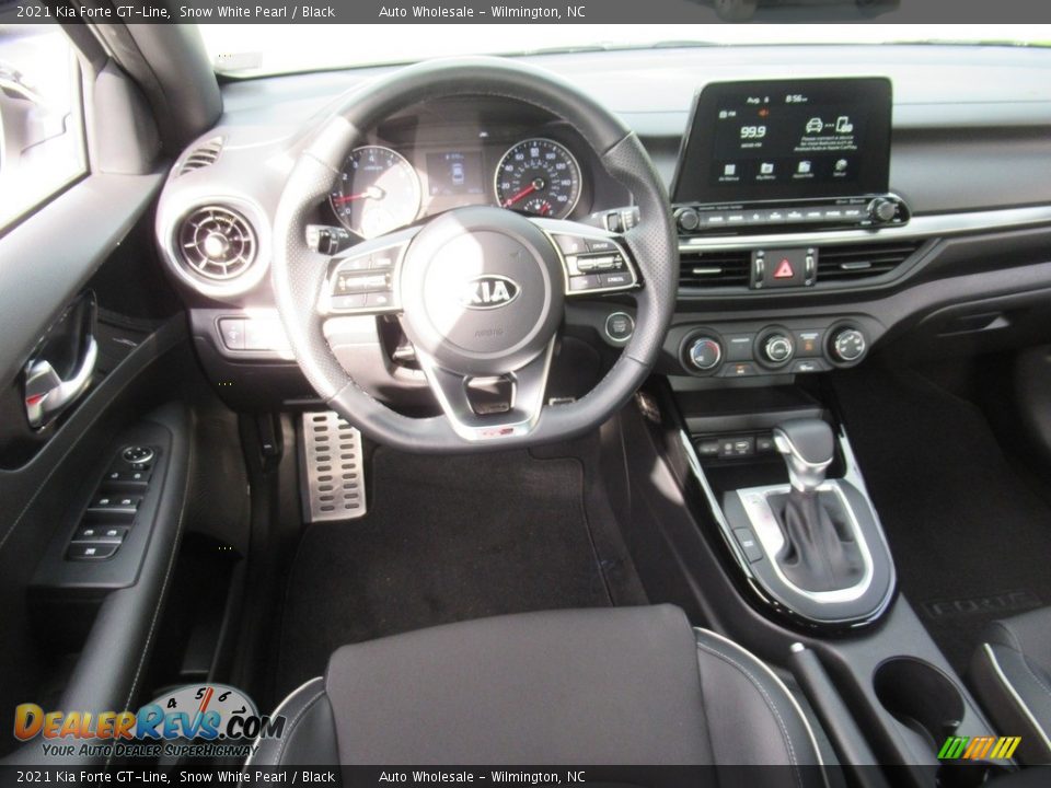 2021 Kia Forte GT-Line Snow White Pearl / Black Photo #15