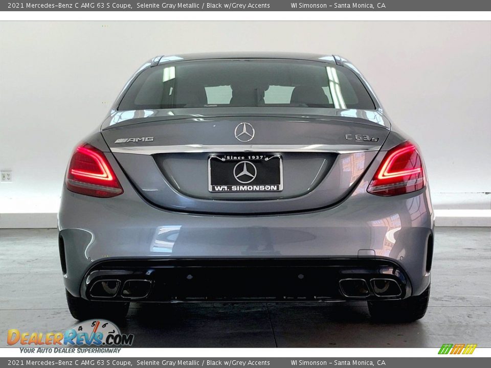 2021 Mercedes-Benz C AMG 63 S Coupe Selenite Gray Metallic / Black w/Grey Accents Photo #3