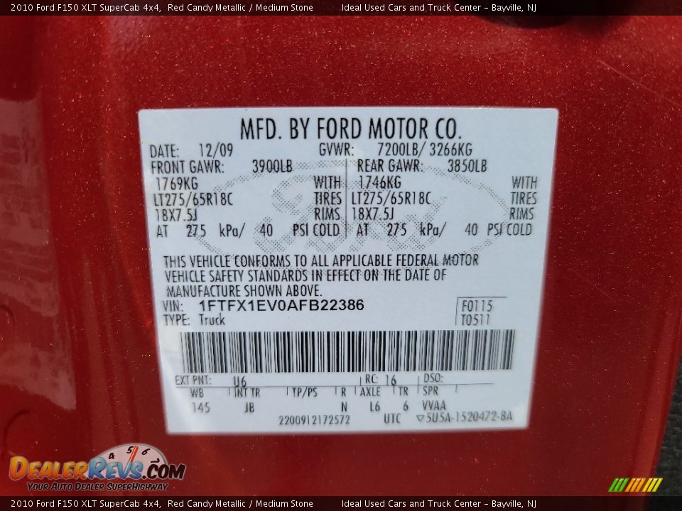 2010 Ford F150 XLT SuperCab 4x4 Red Candy Metallic / Medium Stone Photo #28