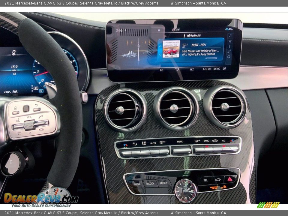 Controls of 2021 Mercedes-Benz C AMG 63 S Coupe Photo #7