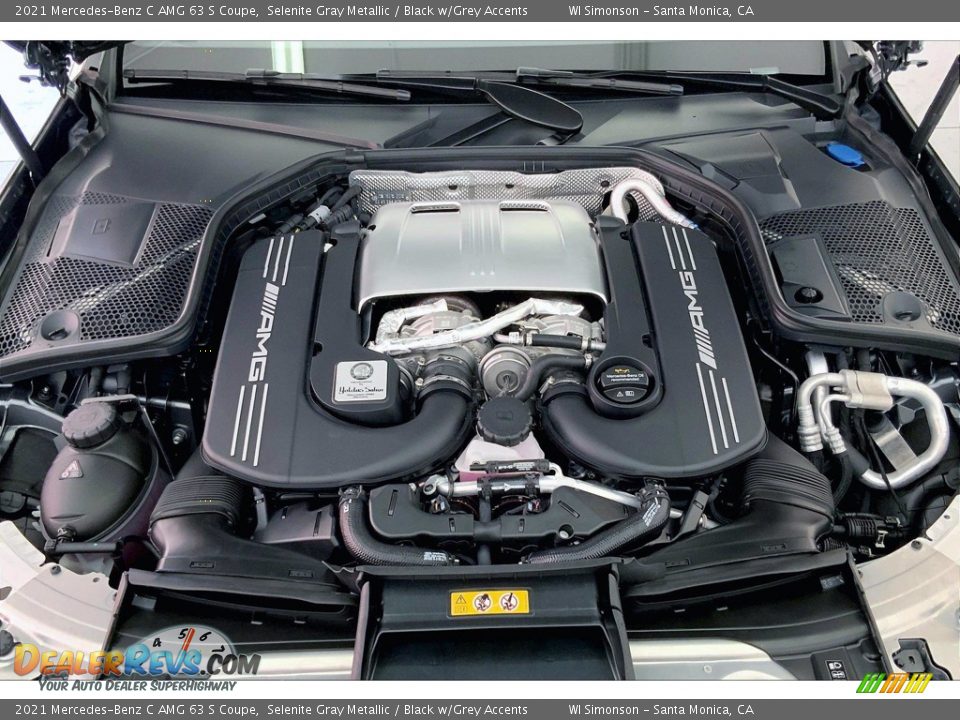 2021 Mercedes-Benz C AMG 63 S Coupe 4.0 Liter AMG biturbo DOHC 32-Valve VVT V8 Engine Photo #9
