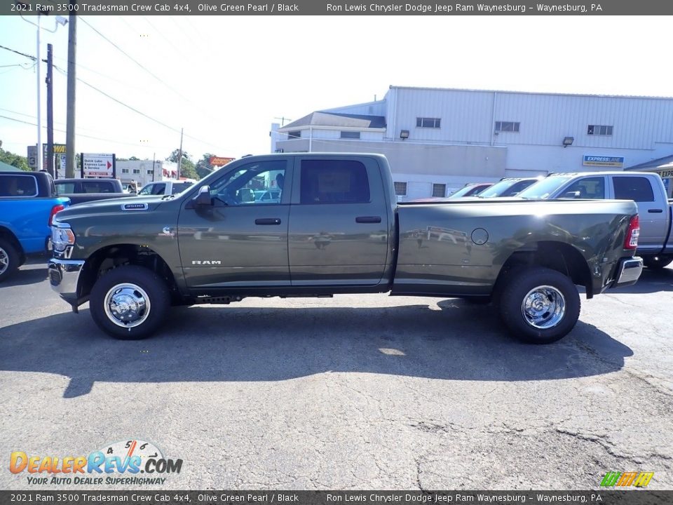 2021 Ram 3500 Tradesman Crew Cab 4x4 Olive Green Pearl / Black Photo #2