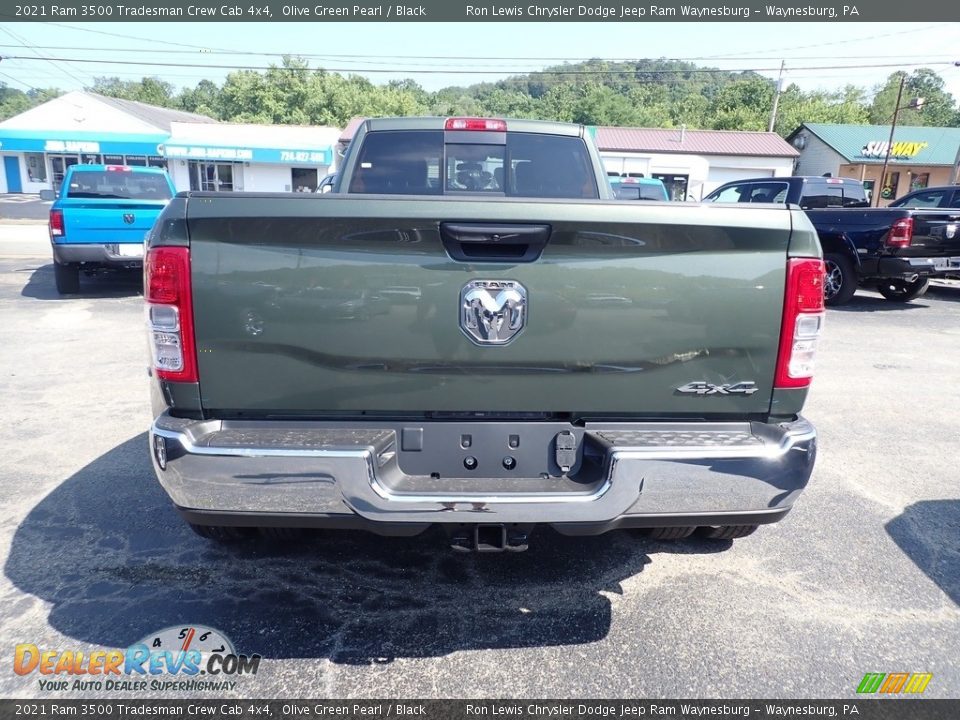2021 Ram 3500 Tradesman Crew Cab 4x4 Olive Green Pearl / Black Photo #4