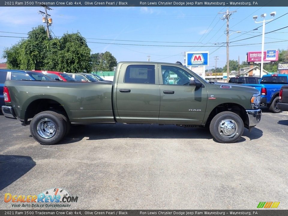 2021 Ram 3500 Tradesman Crew Cab 4x4 Olive Green Pearl / Black Photo #6