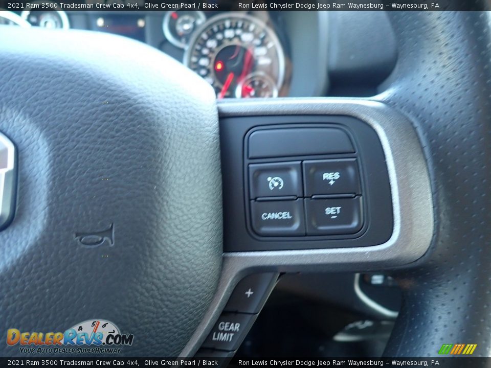 2021 Ram 3500 Tradesman Crew Cab 4x4 Olive Green Pearl / Black Photo #17
