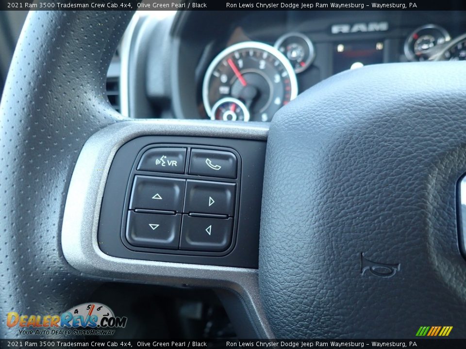 2021 Ram 3500 Tradesman Crew Cab 4x4 Olive Green Pearl / Black Photo #18