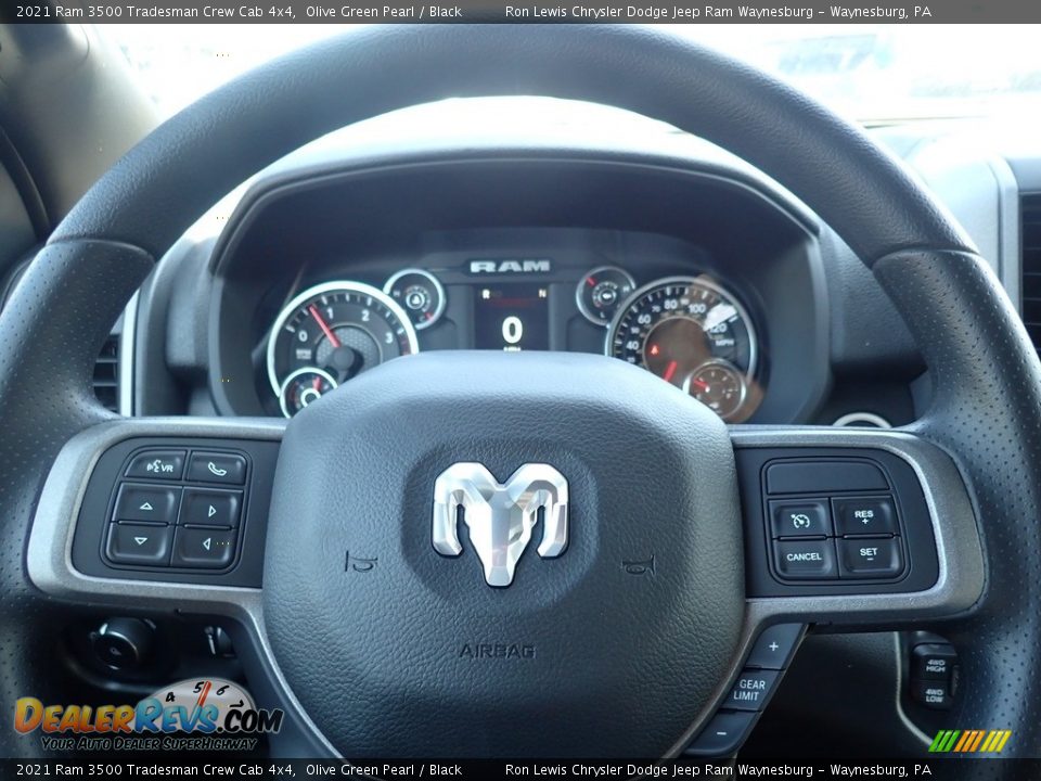 2021 Ram 3500 Tradesman Crew Cab 4x4 Olive Green Pearl / Black Photo #20