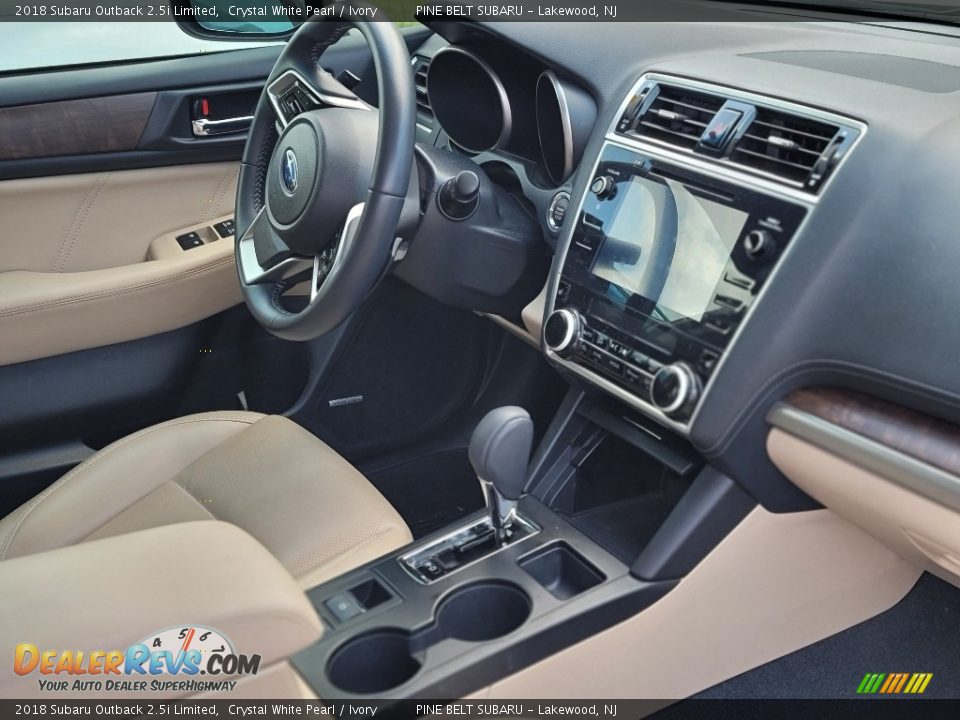 2018 Subaru Outback 2.5i Limited Crystal White Pearl / Ivory Photo #3