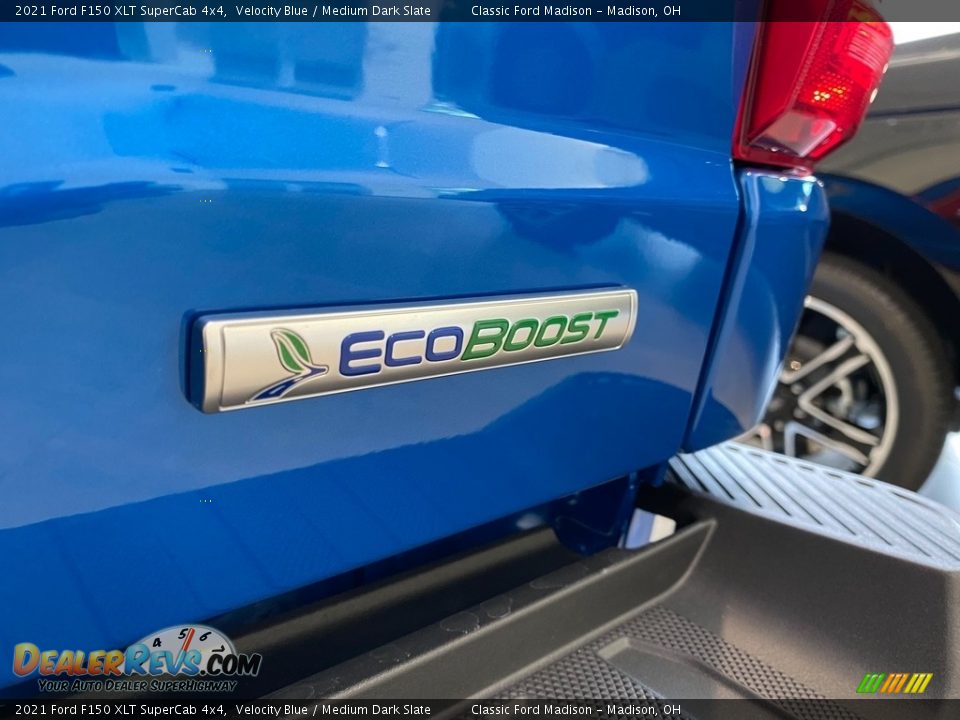 2021 Ford F150 XLT SuperCab 4x4 Velocity Blue / Medium Dark Slate Photo #10