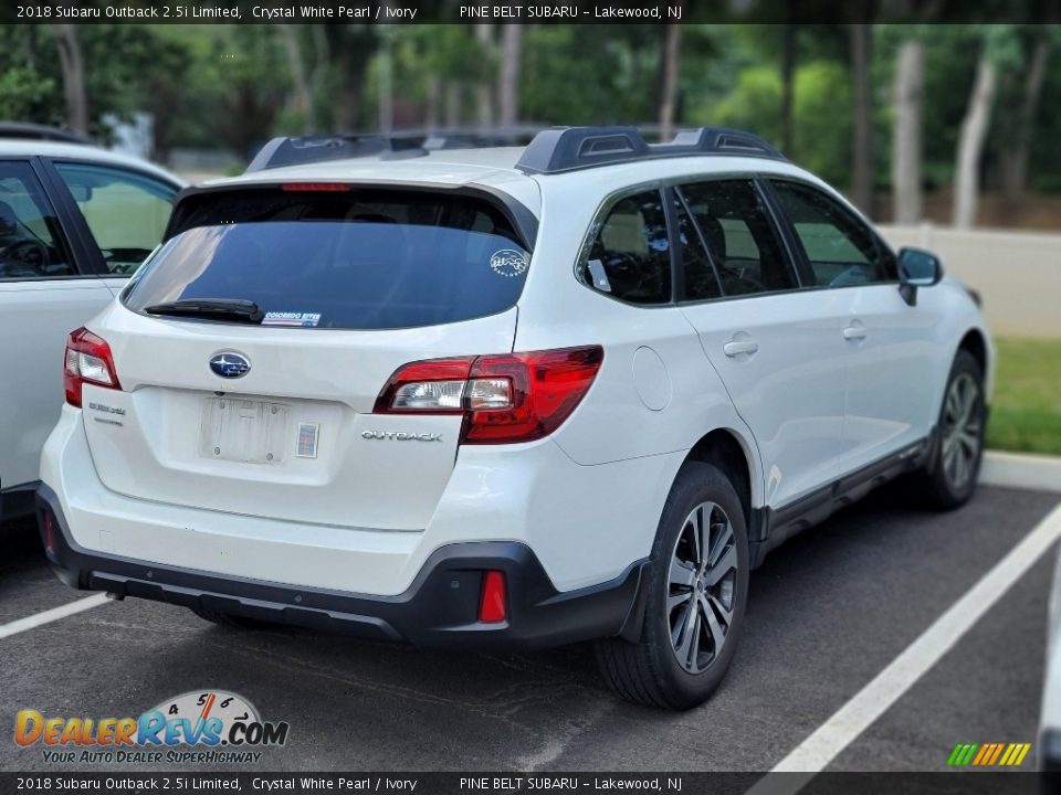 2018 Subaru Outback 2.5i Limited Crystal White Pearl / Ivory Photo #4