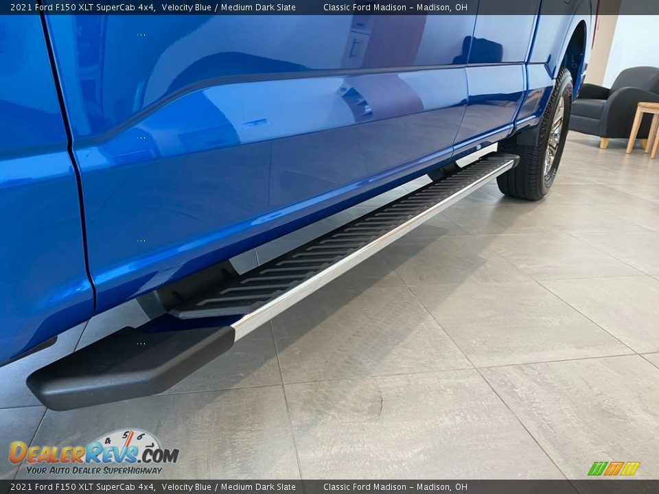 2021 Ford F150 XLT SuperCab 4x4 Velocity Blue / Medium Dark Slate Photo #13