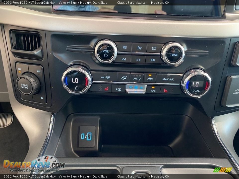 2021 Ford F150 XLT SuperCab 4x4 Velocity Blue / Medium Dark Slate Photo #19
