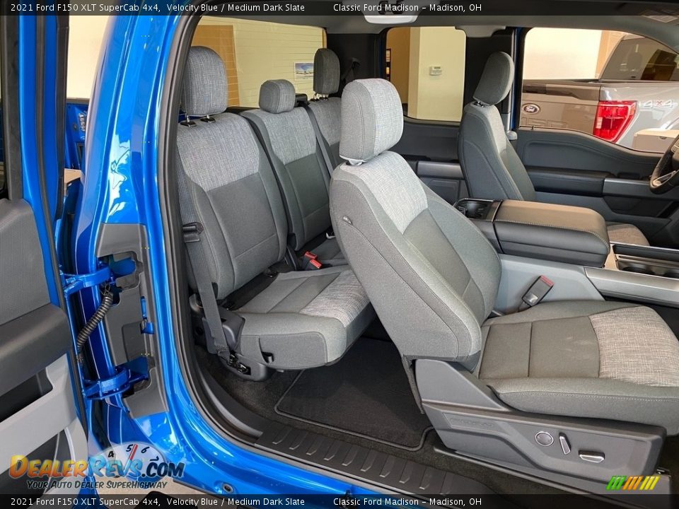 2021 Ford F150 XLT SuperCab 4x4 Velocity Blue / Medium Dark Slate Photo #29