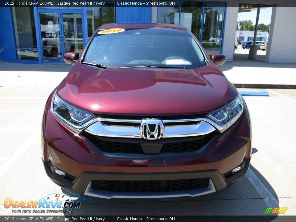 2019 Honda CR-V EX AWD Basque Red Pearl II / Ivory Photo #2