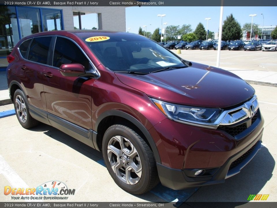 2019 Honda CR-V EX AWD Basque Red Pearl II / Ivory Photo #3