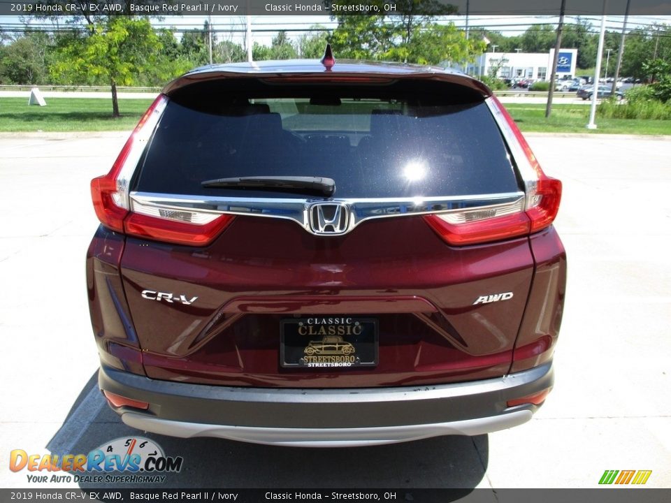 2019 Honda CR-V EX AWD Basque Red Pearl II / Ivory Photo #8