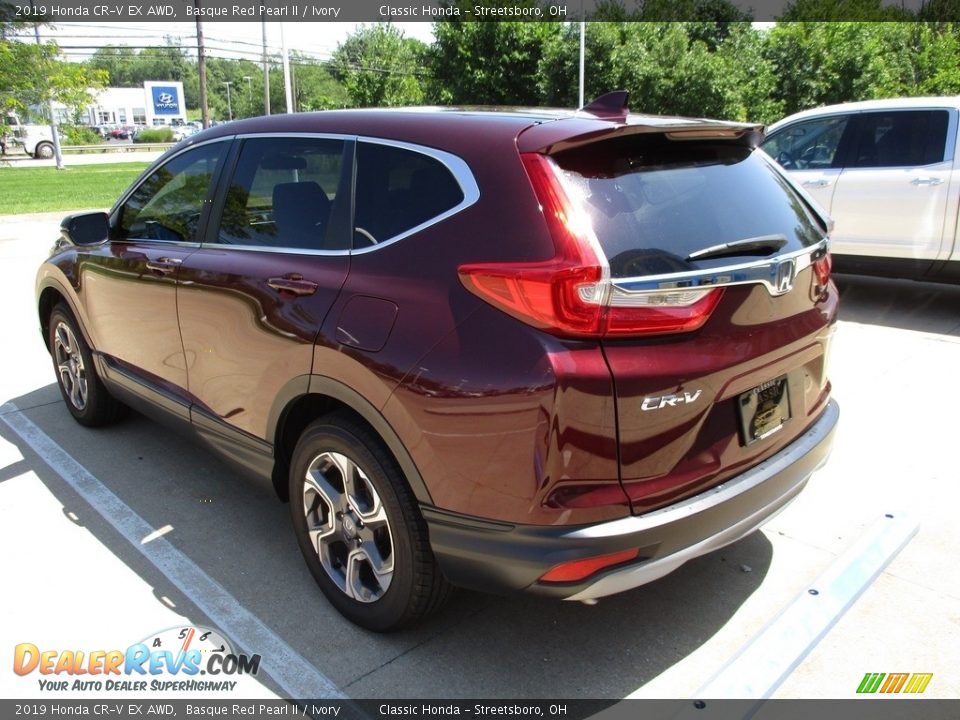 2019 Honda CR-V EX AWD Basque Red Pearl II / Ivory Photo #9