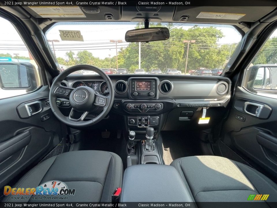 2021 Jeep Wrangler Unlimited Sport 4x4 Granite Crystal Metallic / Black Photo #8