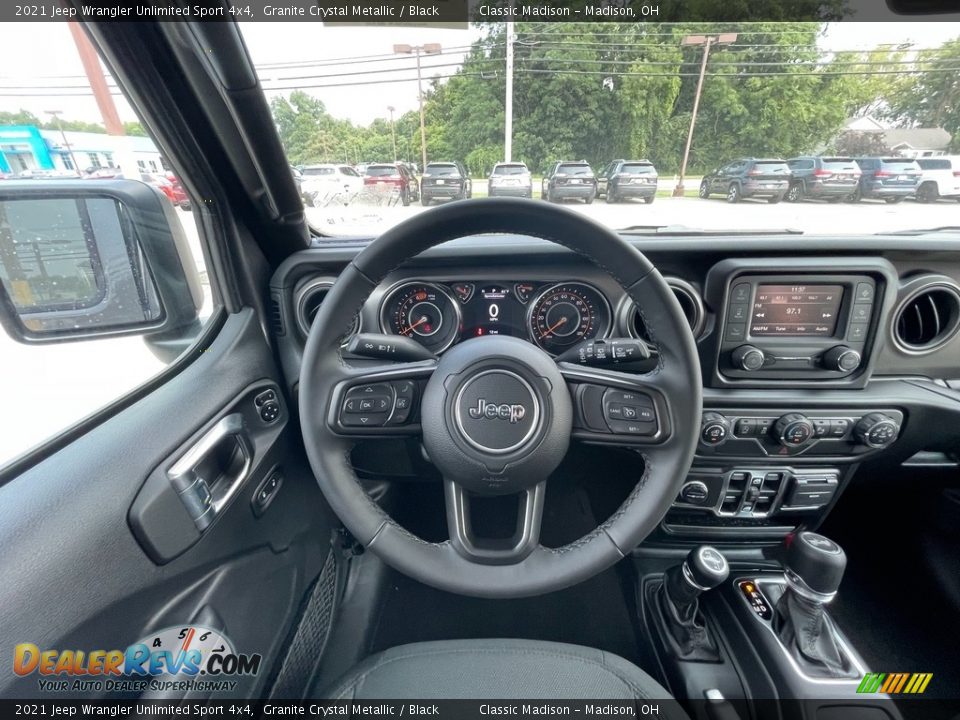 2021 Jeep Wrangler Unlimited Sport 4x4 Granite Crystal Metallic / Black Photo #9