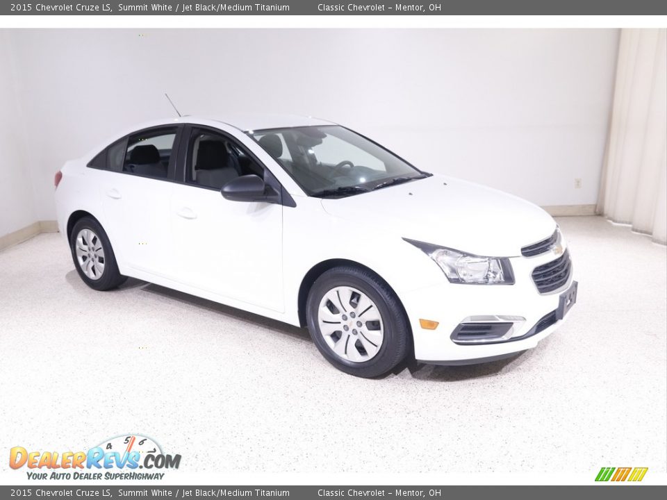 2015 Chevrolet Cruze LS Summit White / Jet Black/Medium Titanium Photo #1