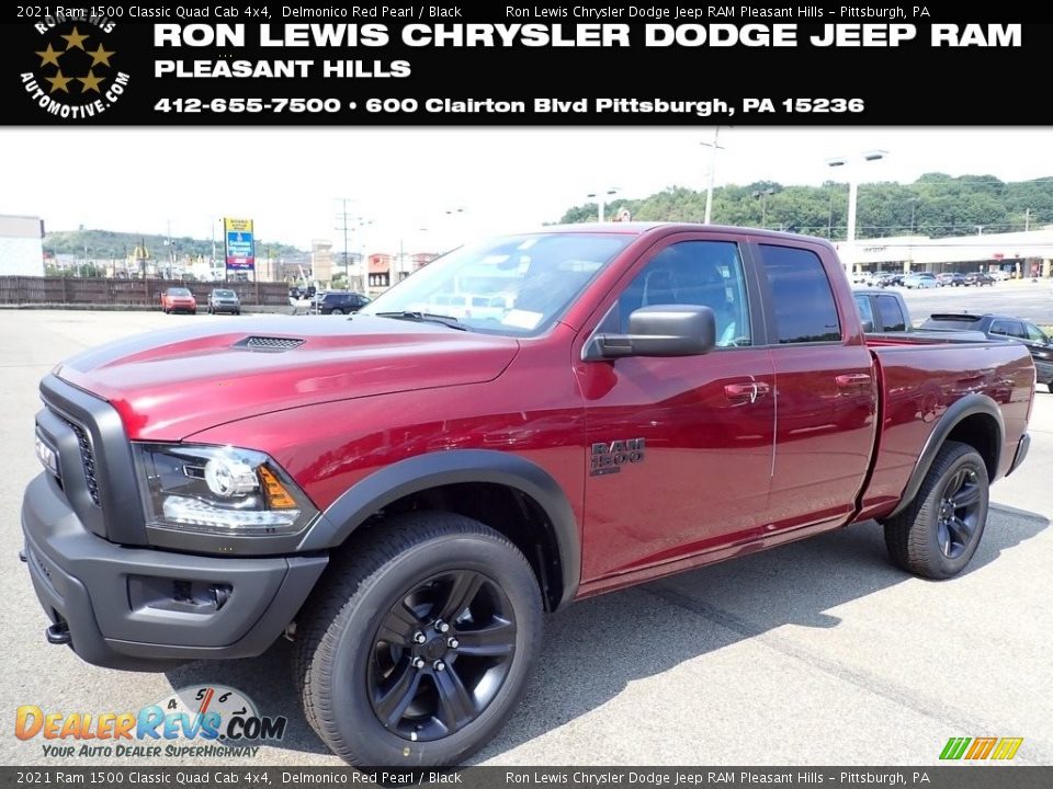 2021 Ram 1500 Classic Quad Cab 4x4 Delmonico Red Pearl / Black Photo #1