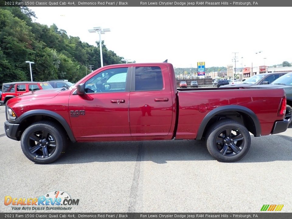 2021 Ram 1500 Classic Quad Cab 4x4 Delmonico Red Pearl / Black Photo #2