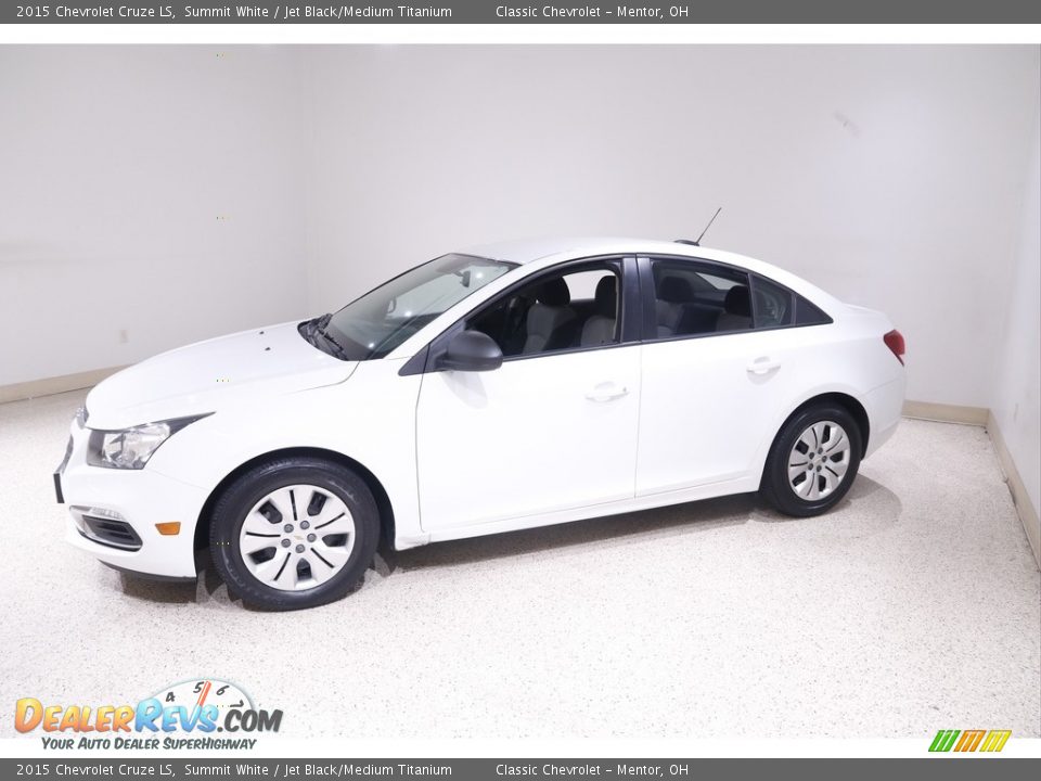 2015 Chevrolet Cruze LS Summit White / Jet Black/Medium Titanium Photo #3