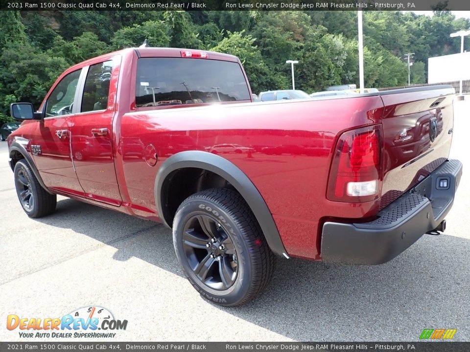 2021 Ram 1500 Classic Quad Cab 4x4 Delmonico Red Pearl / Black Photo #3