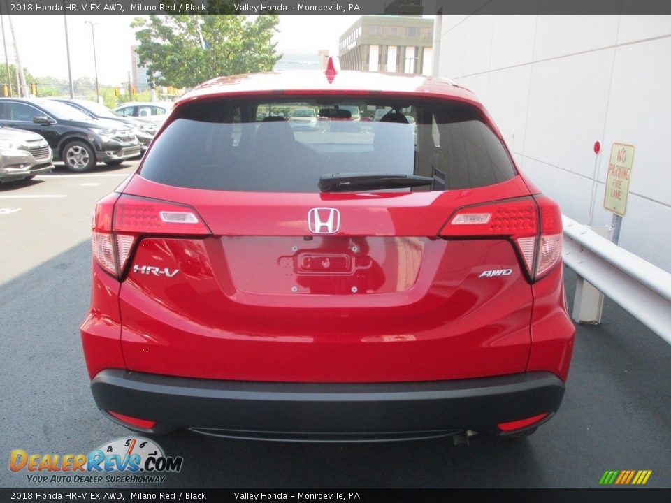 2018 Honda HR-V EX AWD Milano Red / Black Photo #4