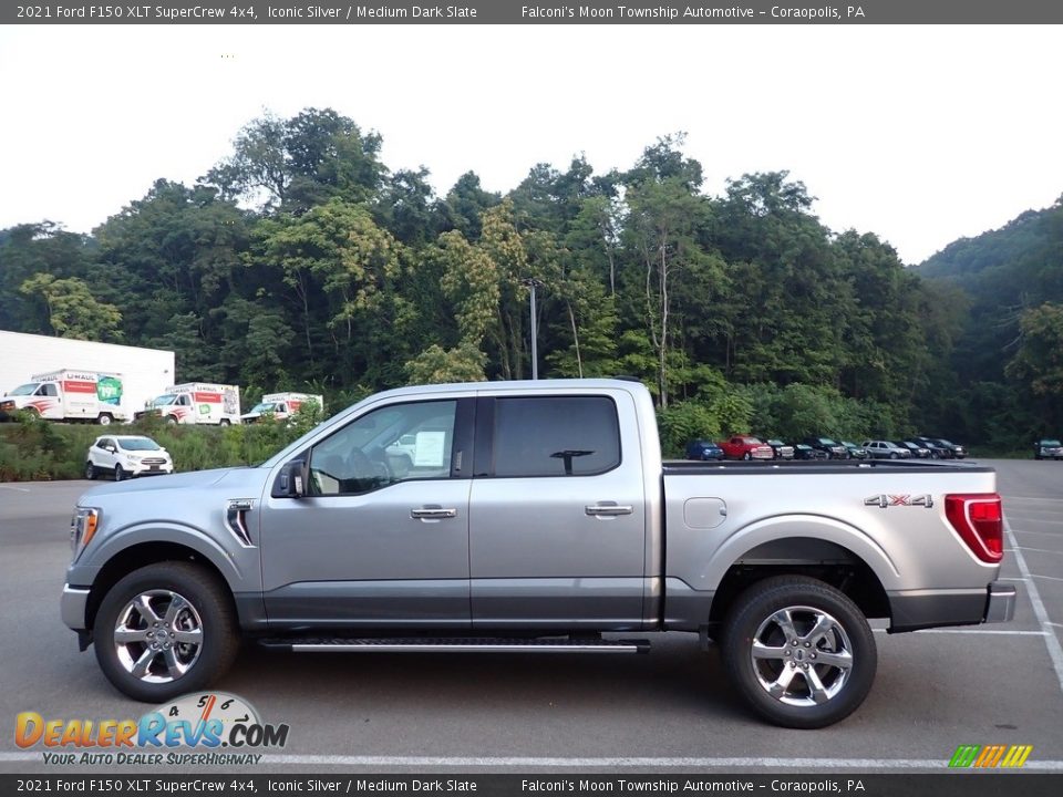 2021 Ford F150 XLT SuperCrew 4x4 Iconic Silver / Medium Dark Slate Photo #5