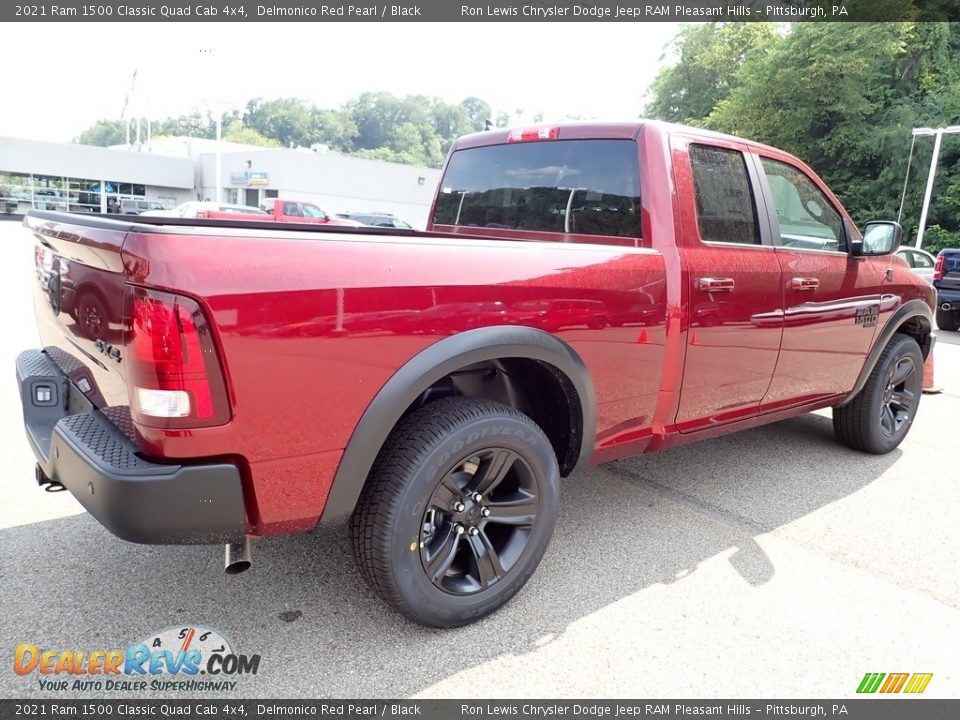 2021 Ram 1500 Classic Quad Cab 4x4 Delmonico Red Pearl / Black Photo #5