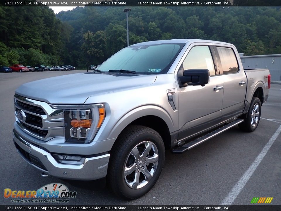 2021 Ford F150 XLT SuperCrew 4x4 Iconic Silver / Medium Dark Slate Photo #6