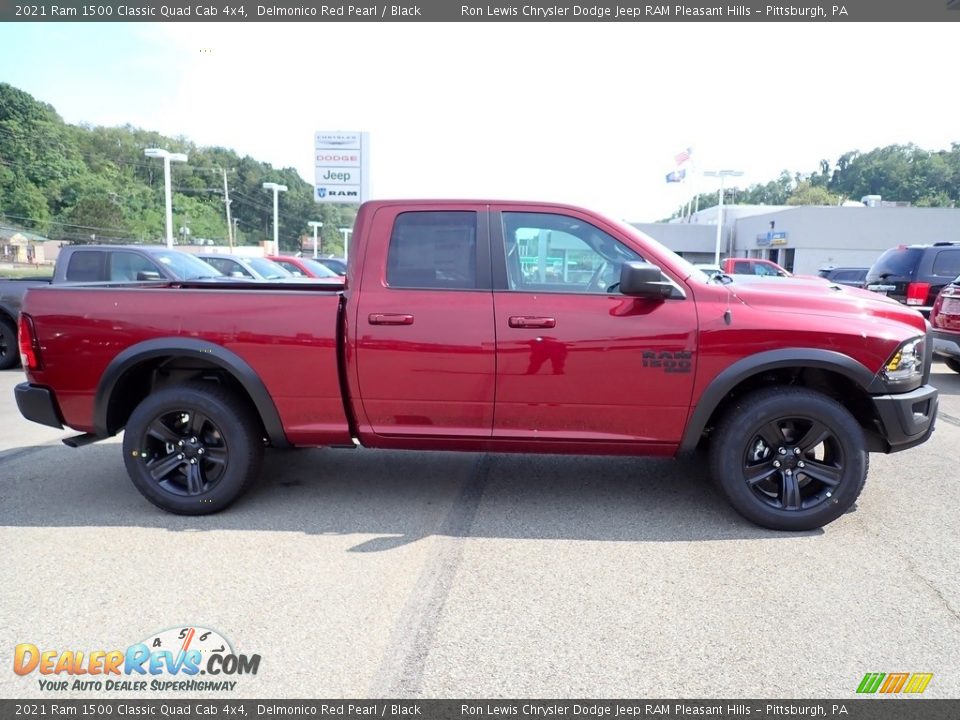 2021 Ram 1500 Classic Quad Cab 4x4 Delmonico Red Pearl / Black Photo #6