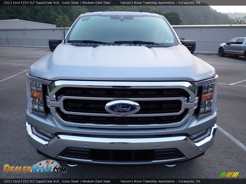 2021 Ford F150 XLT SuperCrew 4x4 Iconic Silver / Medium Dark Slate Photo #7