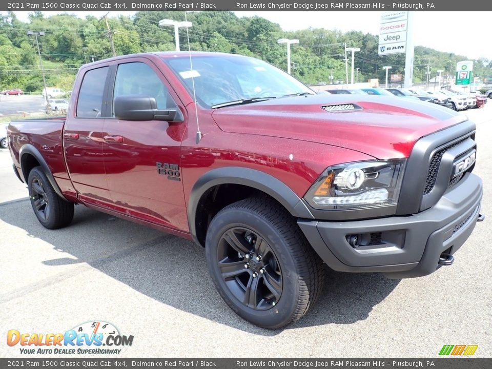 2021 Ram 1500 Classic Quad Cab 4x4 Delmonico Red Pearl / Black Photo #7