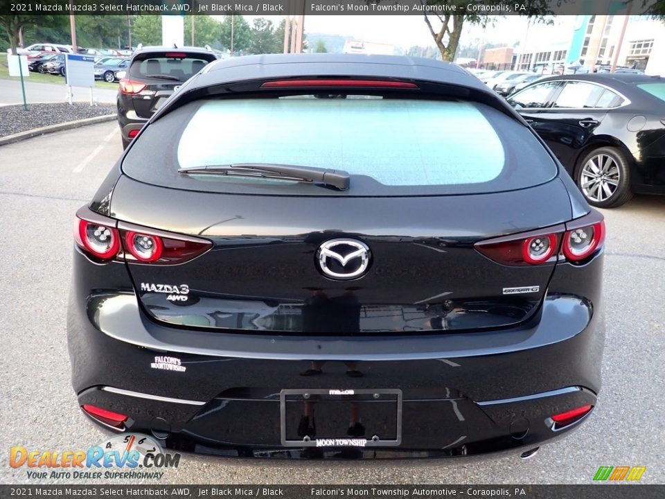 2021 Mazda Mazda3 Select Hatchback AWD Jet Black Mica / Black Photo #3