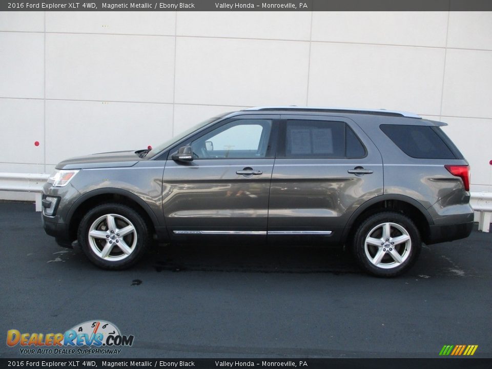 2016 Ford Explorer XLT 4WD Magnetic Metallic / Ebony Black Photo #2