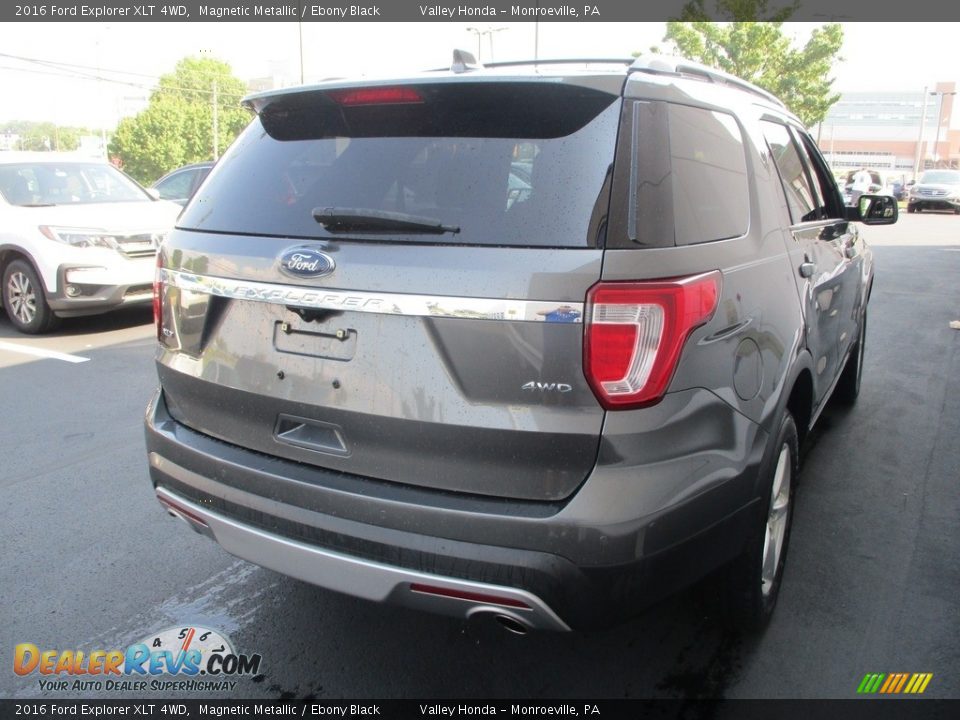 2016 Ford Explorer XLT 4WD Magnetic Metallic / Ebony Black Photo #5
