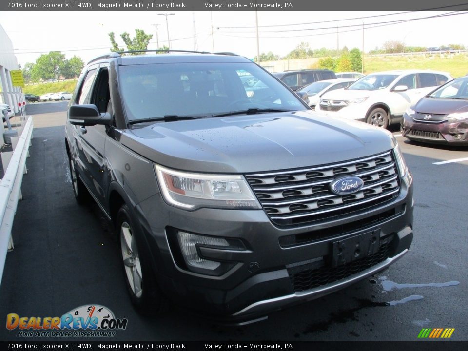 2016 Ford Explorer XLT 4WD Magnetic Metallic / Ebony Black Photo #8