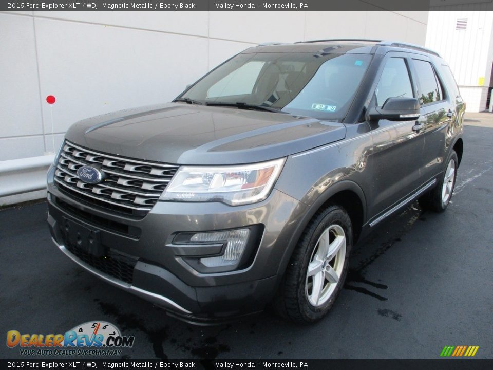 2016 Ford Explorer XLT 4WD Magnetic Metallic / Ebony Black Photo #10