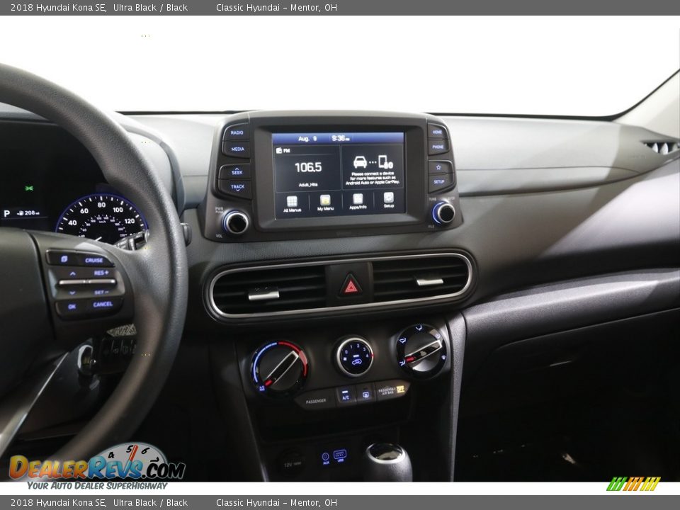 2018 Hyundai Kona SE Ultra Black / Black Photo #9